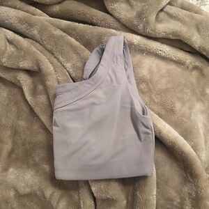 Grey vitality cloud II  asymmetrical sports bra